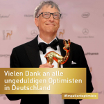 Bill and Melinda Gates won a 2013 Bambi award for their philanthropy work