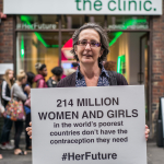 No Contraception Clinic stunt