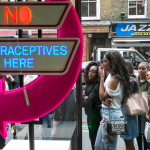 No Contraception Clinic stunt