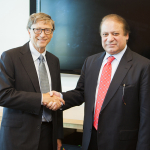 Bill Gates met with Pakistan Prime Minister Nawaz Sharif in New York at UNGA, September 24, 2013.